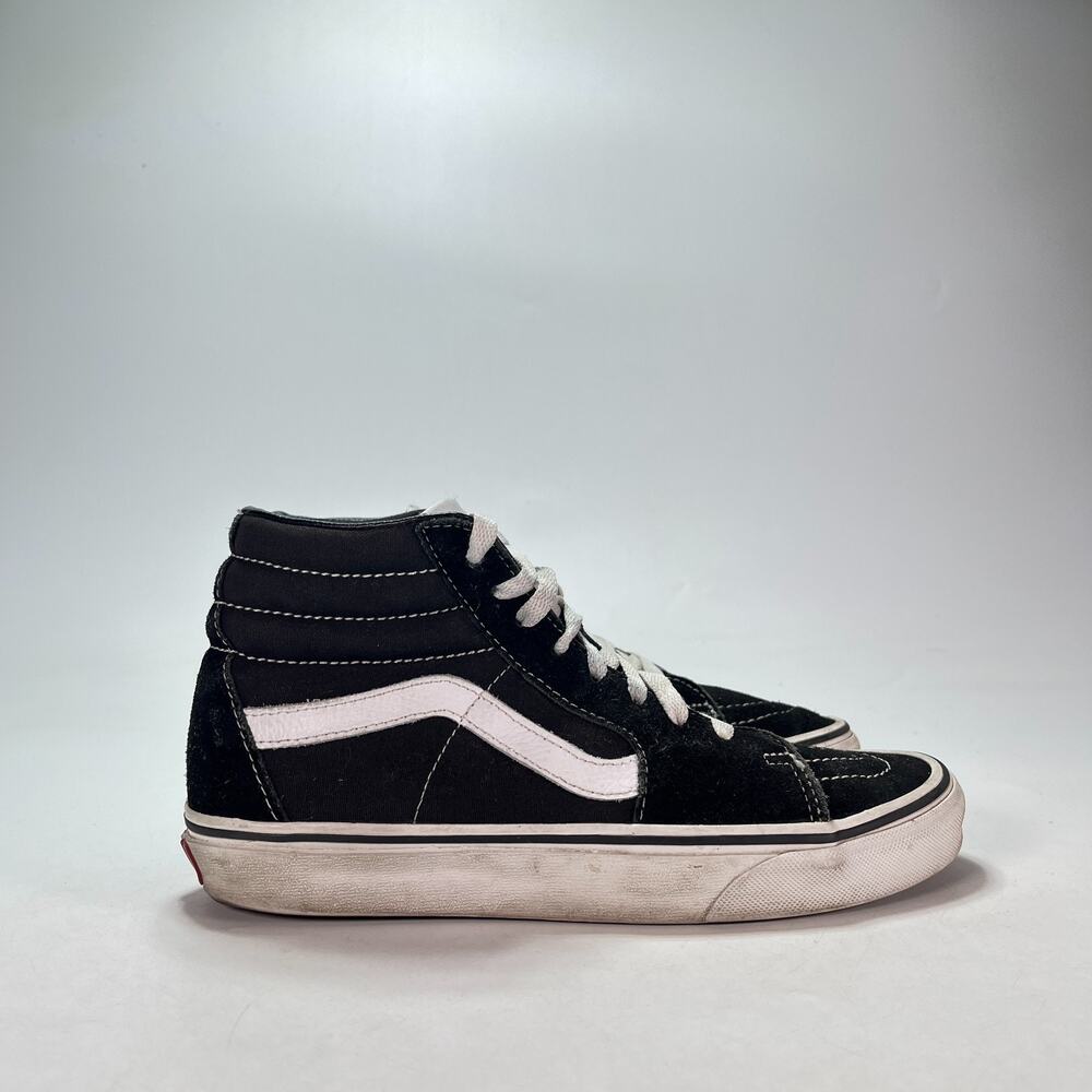 Vans Sk8-Hi Black True White High Top Skateboarding Shoes 508731 Men's Size 7